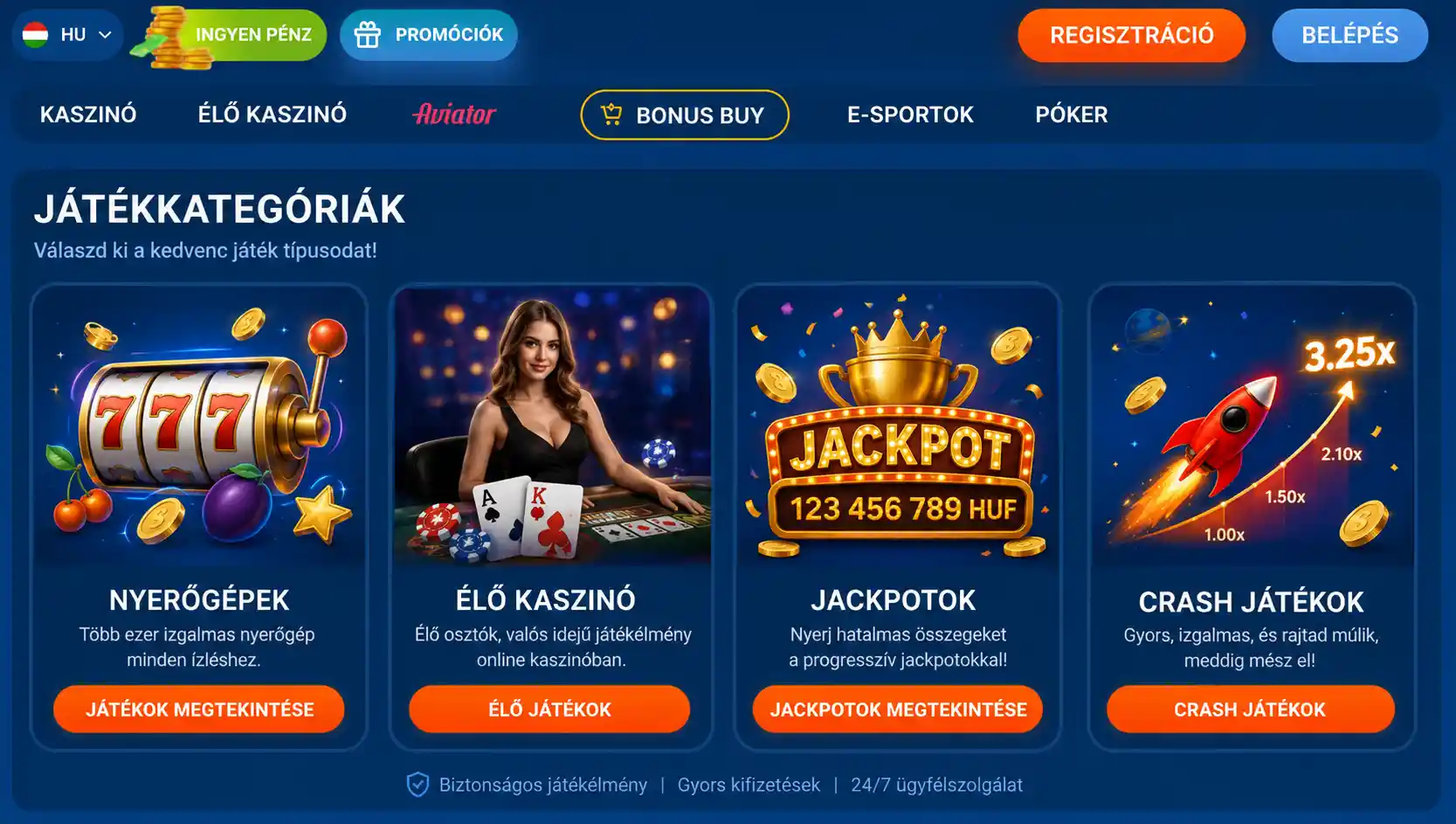 A Mostbet kaszinó kategória szűrője